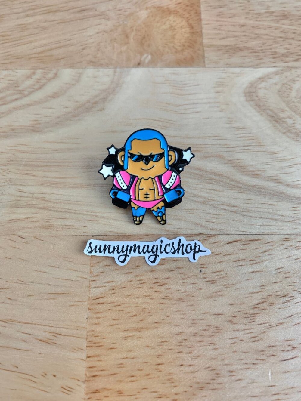 One Piece Anime Enamel Chibi Cute Cyborg Franky Shipwright SUPER